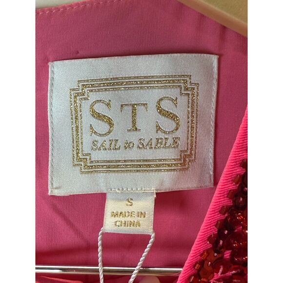 SAIL to SABLE Style Charade Hibiscus Tracey Mini Dress Women’s Size Small New - Picture 4 of 10